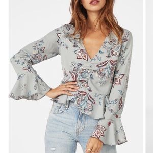 JustFab long sleeve blouse.